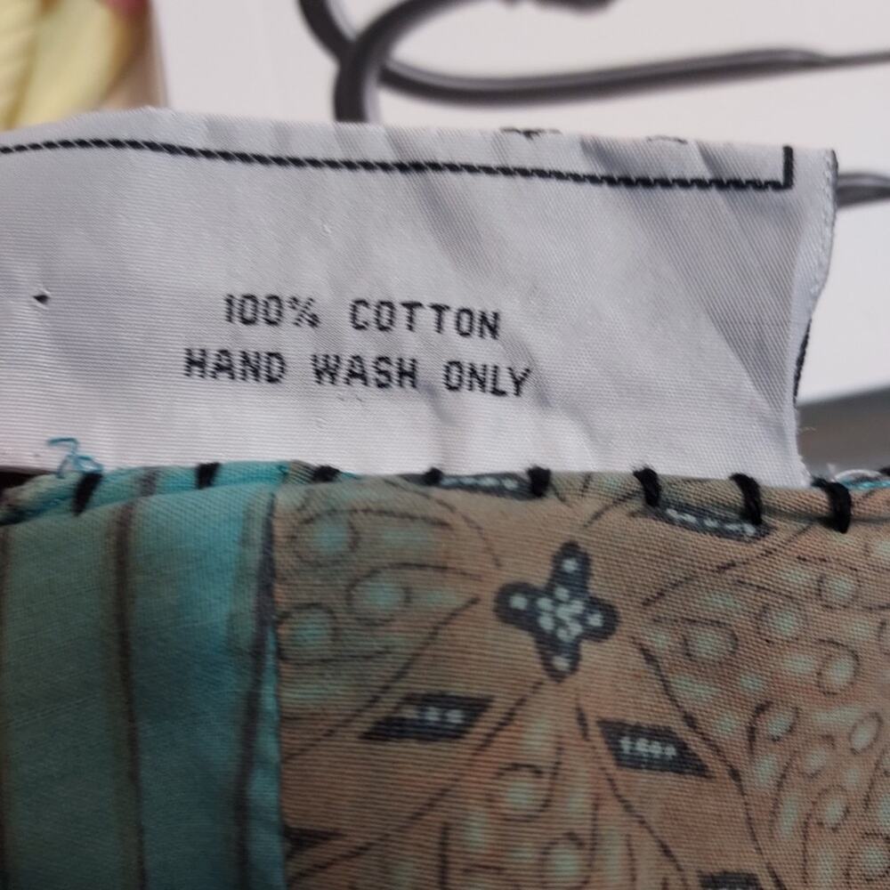 Vintage We Be Bop Patchwork Stitch Button Front T… - image 8